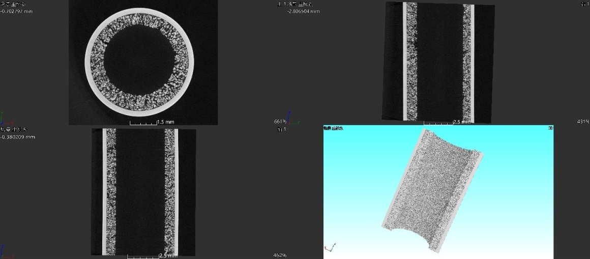 燒結式熱導管3D斷層掃描結果分析