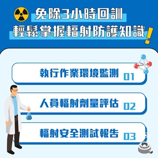 <b>X-ray螢光-XRF</b> 免除3小時回訓，輕鬆掌握輻射防護知識!